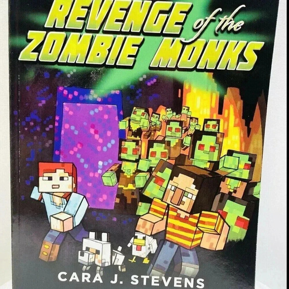 REVENGE OF THE ZOMBIE MONKS Book An Unofficial Graphic Novel For Minecrafters - Picture 1 of 6